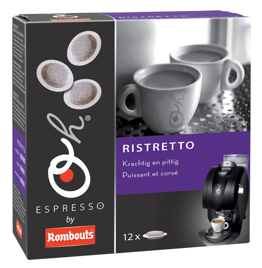 Rombouts Koffiepads Voor Espresso Ristretto Pak Van 12 Stuks huismerk kopen in de aanbieding