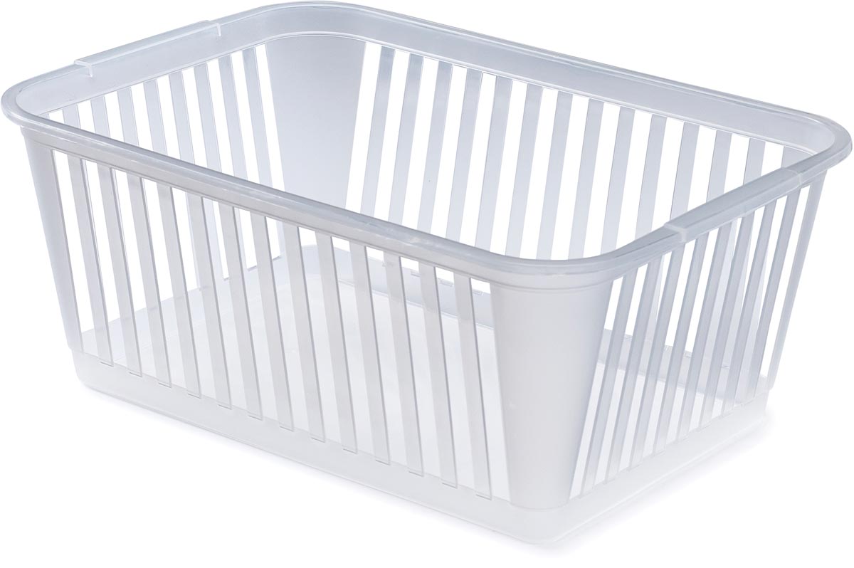 Whitefurze Medium opbergmand 37 cm, transparant afbeelding