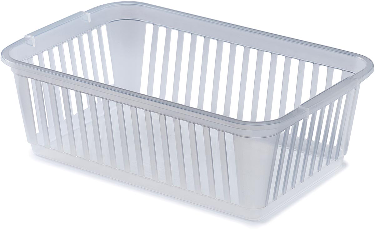 Whitefurze Mini opbergmand 25 cm, transparant afbeelding