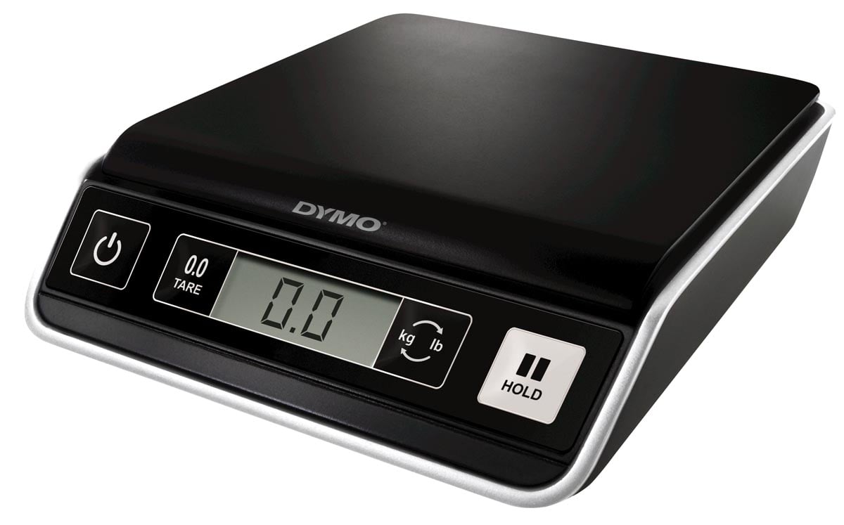 Dymo postweegschaal M2, weegt tot 2 kg, gewichtsinterval van 1 gram afbeelding