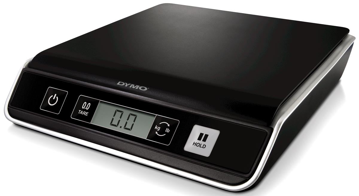 Dymo postweegschaal M5, weegt tot 5 kg, gewichtsinterval van 2 gram afbeelding
