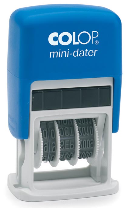 Colop tekststempel Mini-Dater, met datum en PAYE LE