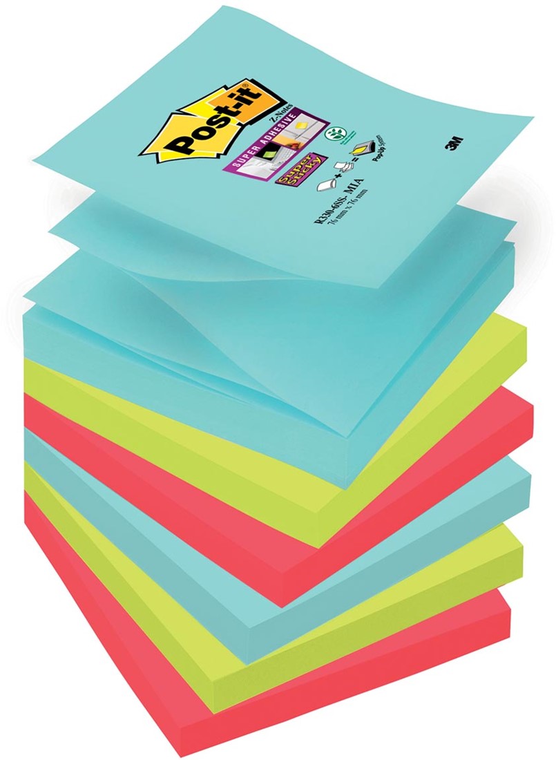 Post-it X6 Super Sticky 76X76 Soulful - BuroStock Réunion Post-it X6 Super Sticky 76X76 Soulful - BuroStock Réunion