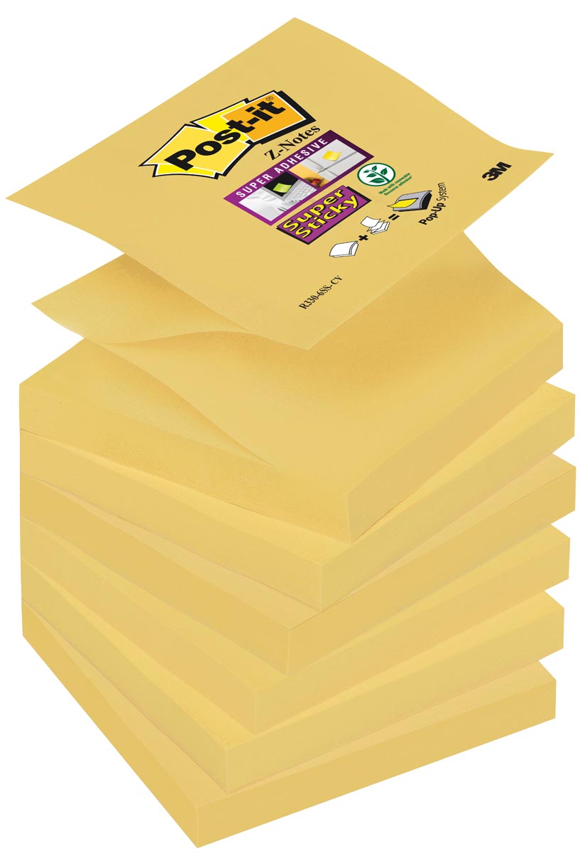 Post It Super Sticky Z Notes Ft 76 X 76 Mm Geel Blok Van 90 Vel huismerk kopen in de aanbieding Post It Super Sticky Z Notes Ft 76 X 76 Mm Geel Blok Van 90 Vel huismerk kopen in de aanbieding
