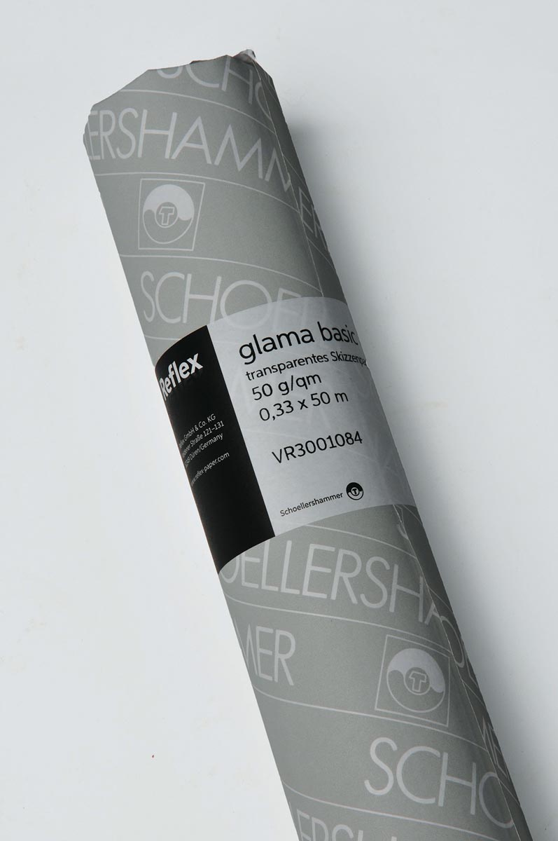 Schoellershammer Dacapo schetspapier, 50 g/m², rol van 0,33 x 50 m