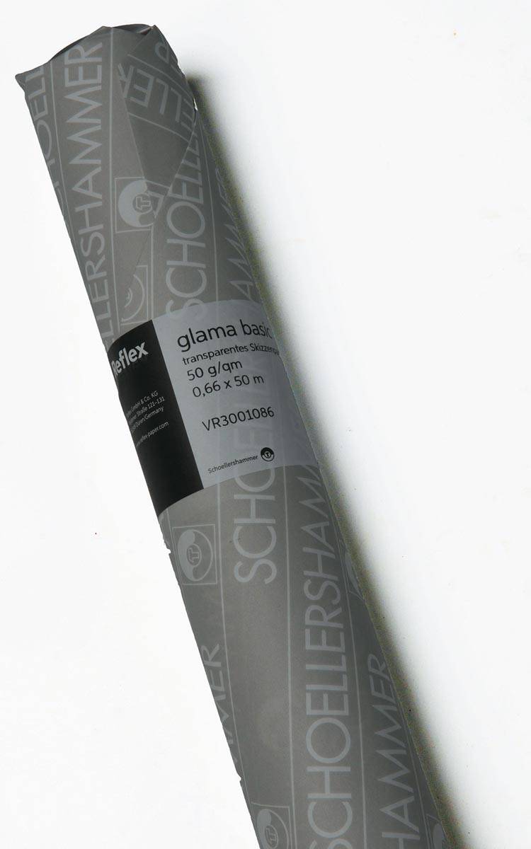 Schoellershammer Dacapo schetspapier, 50 g/m², rol van 0,66 x 50 m Schoellershammer Dacapo schetspapier, 50 g/m², rol van 0,66 x 50 m