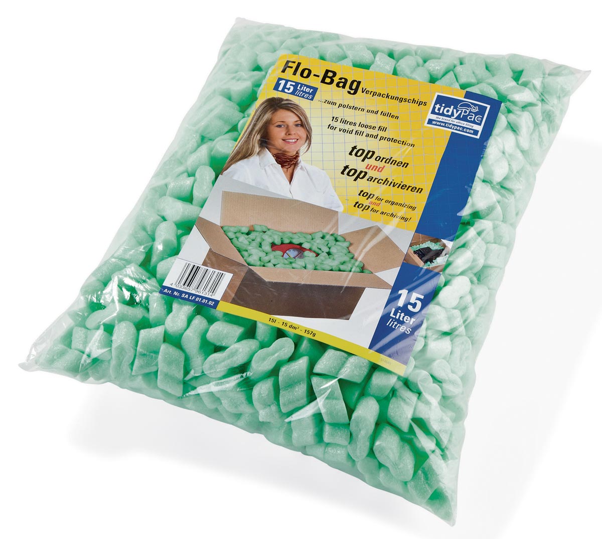 Tidypac isomovulling, groen, pak van 15 liter afbeelding