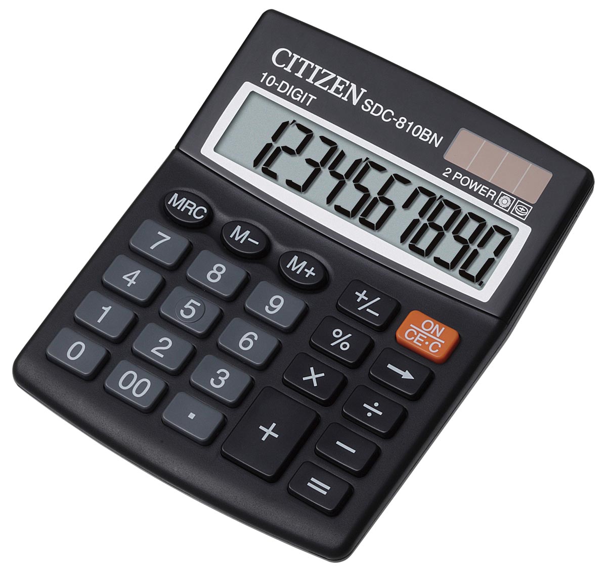 Citizen bureaurekenmachine SDC-810BN, zwart