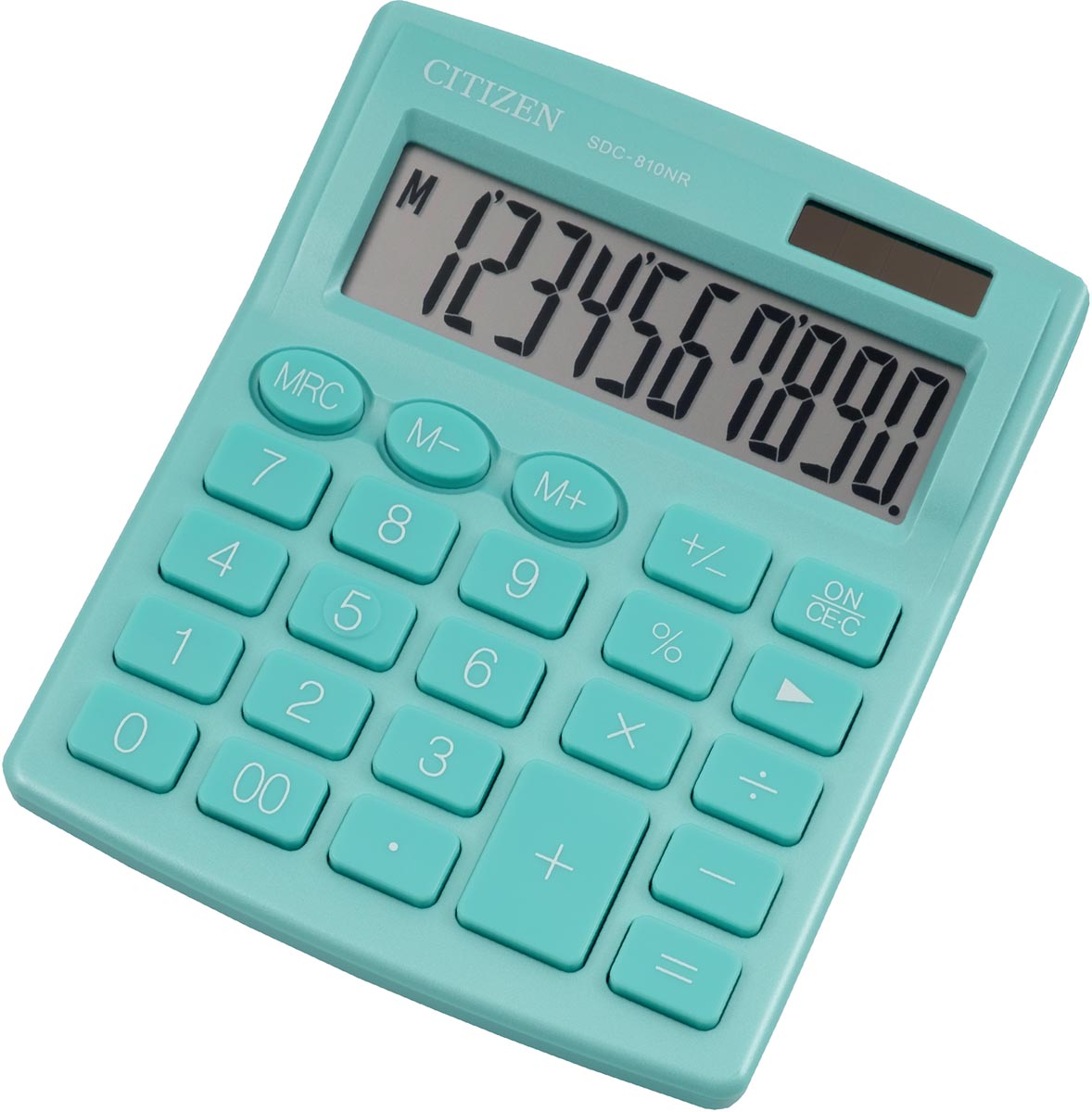 Citizen bureaurekenmachine SDC-810, groen