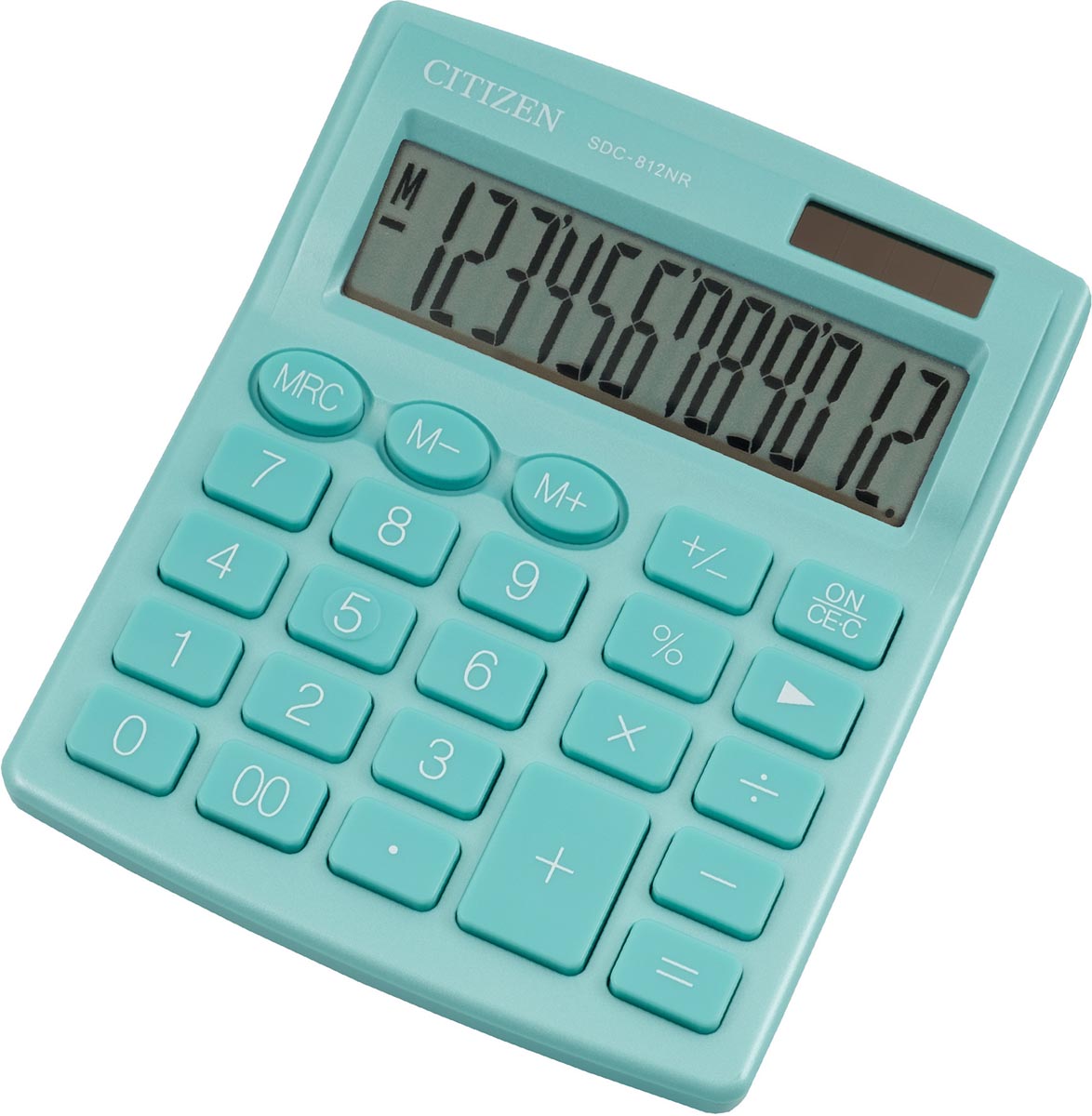 Citizen bureaurekenmachine SDC-812, groen