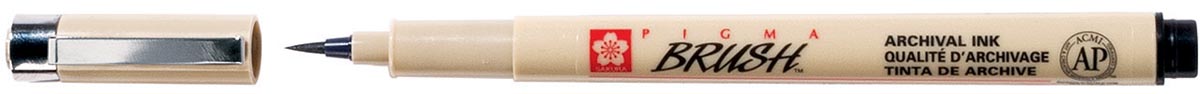 Sakura bruhspen Pigma Brush, sepia