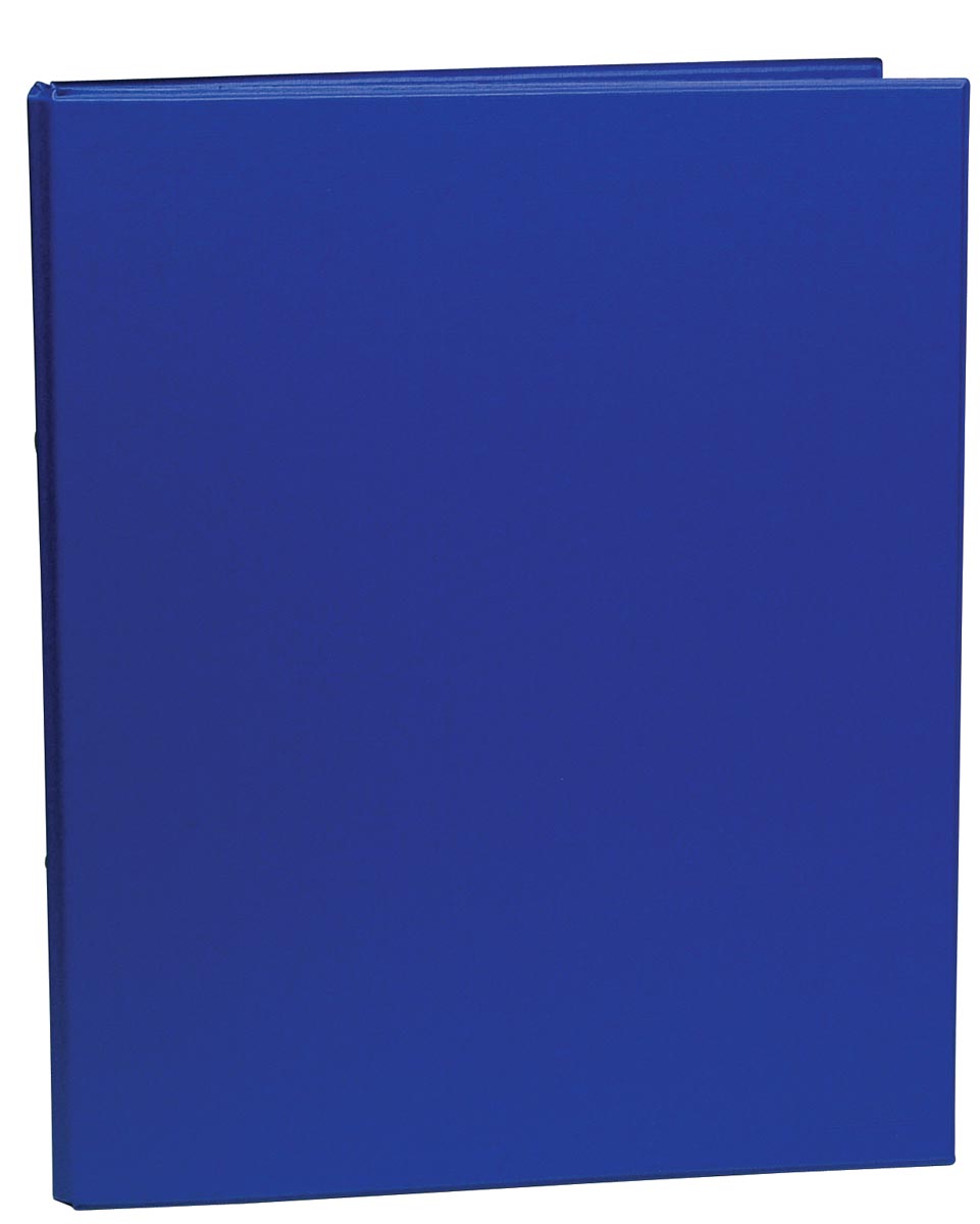 Ringmap voor ft A4, 2 ringen van 25 mm, uit PVC, blauw afbeelding