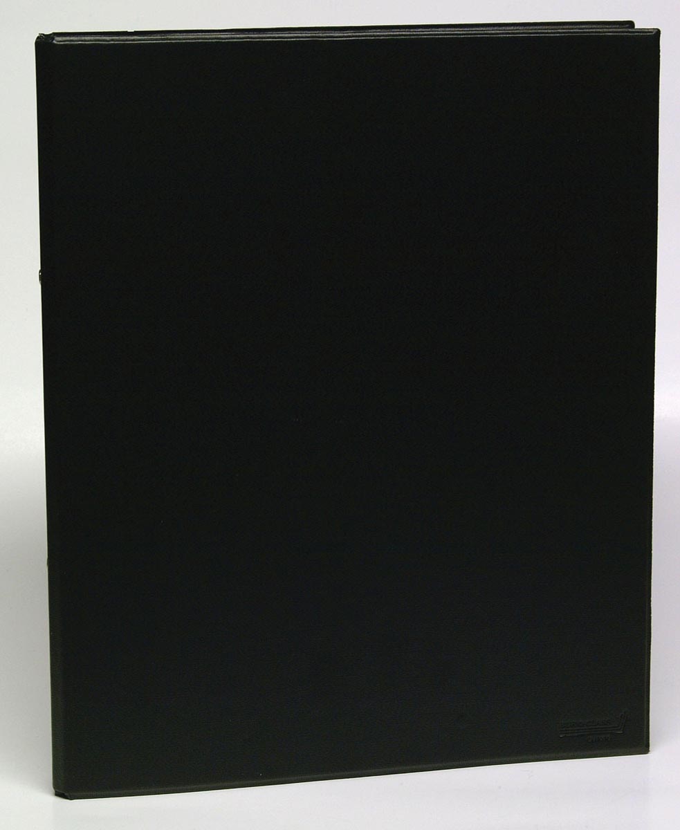 Ringmap voor ft A4, 2 ringen van 25 mm, uit PVC, zwart afbeelding