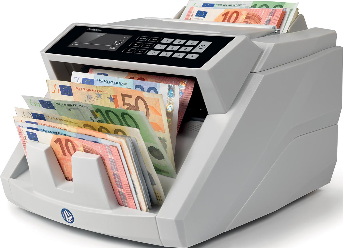 Safescan biljettelmachine 2465-S, met 7-voudige valsgelddetectie afbeelding