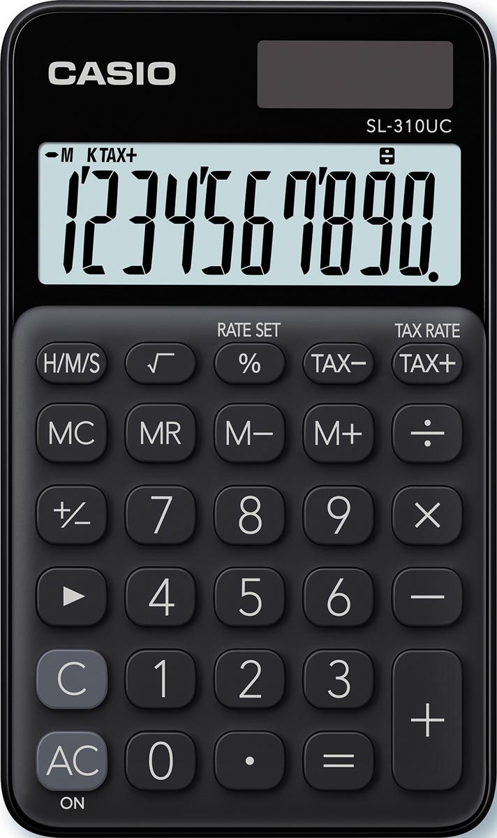 Casio zakrekenmachine SL-310UC, zwart afbeelding