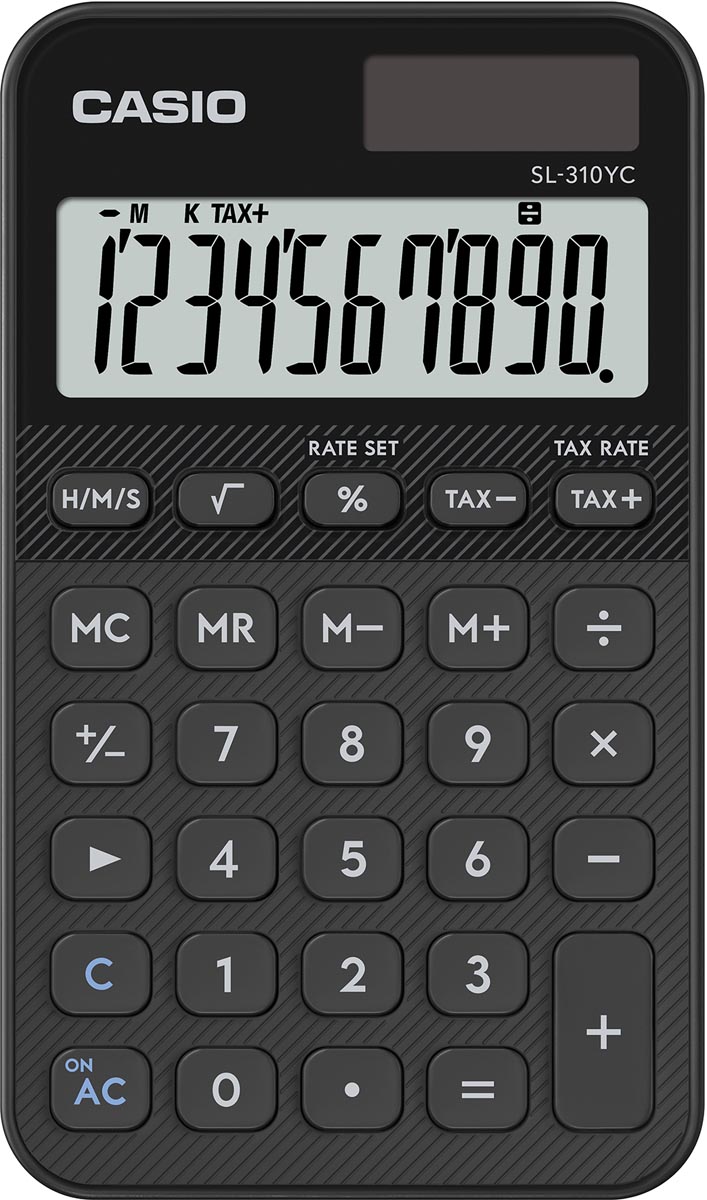 Casio zakrekenmachine SL-310YC, zwart