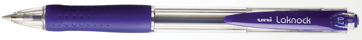Uni-ball balpennen Laknock schrijfbreedte 0,3 mm, schrijfpunt 0,7 mm, fijne punt, blauw