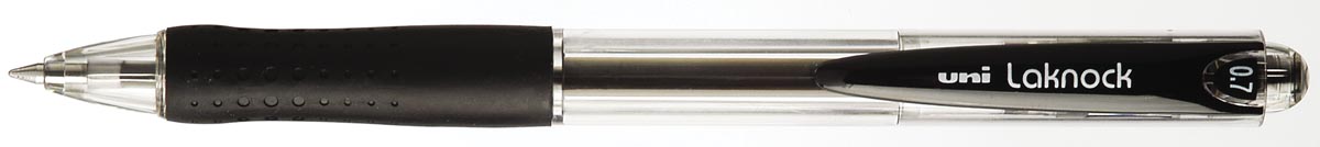 Uni-ball balpennen Laknock schrijfbreedte 0,3 mm, schrijfpunt 0,7 mm, fijne punt, zwart