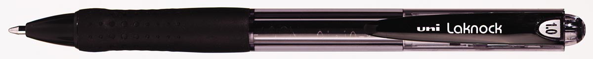 Uni-ball balpennen Laknock schrijfbreedte 0,4 mm, schrijfpunt 1 mm, medium punt, zwart