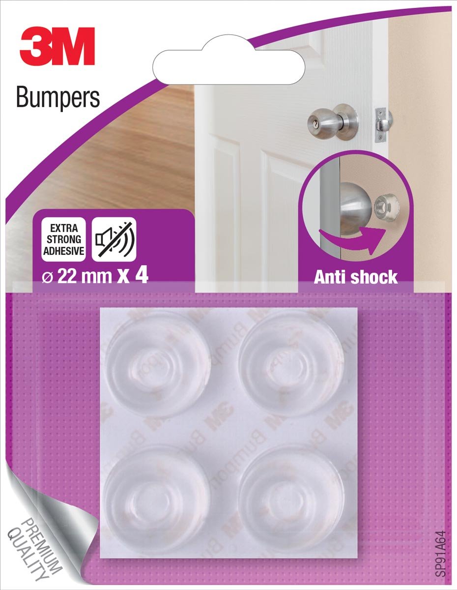 Afbeelding van 3M Bumpers, Anti shock, 22 mm, blister van 4 stuks