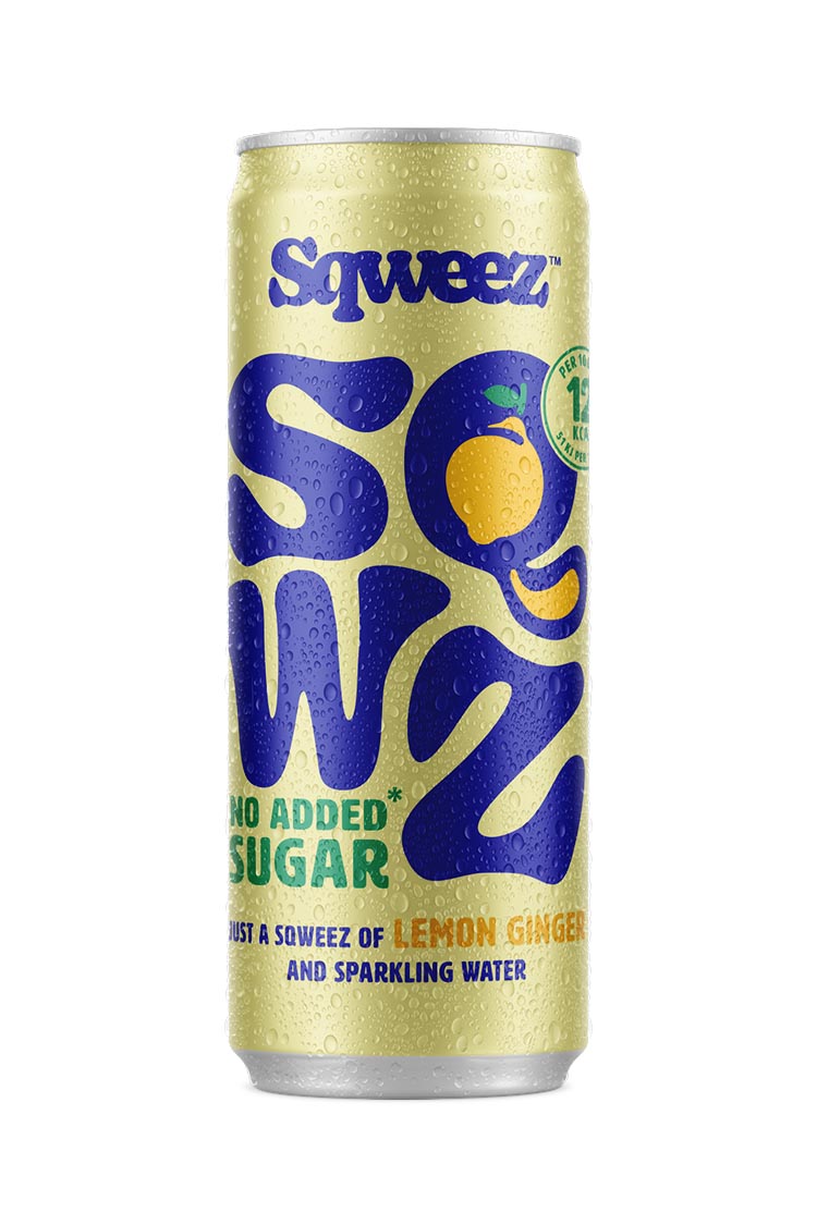 SQWZ frisdrank Lemon Ginger BIO, blikje van 25 cl, pak van 12 stuks afbeelding