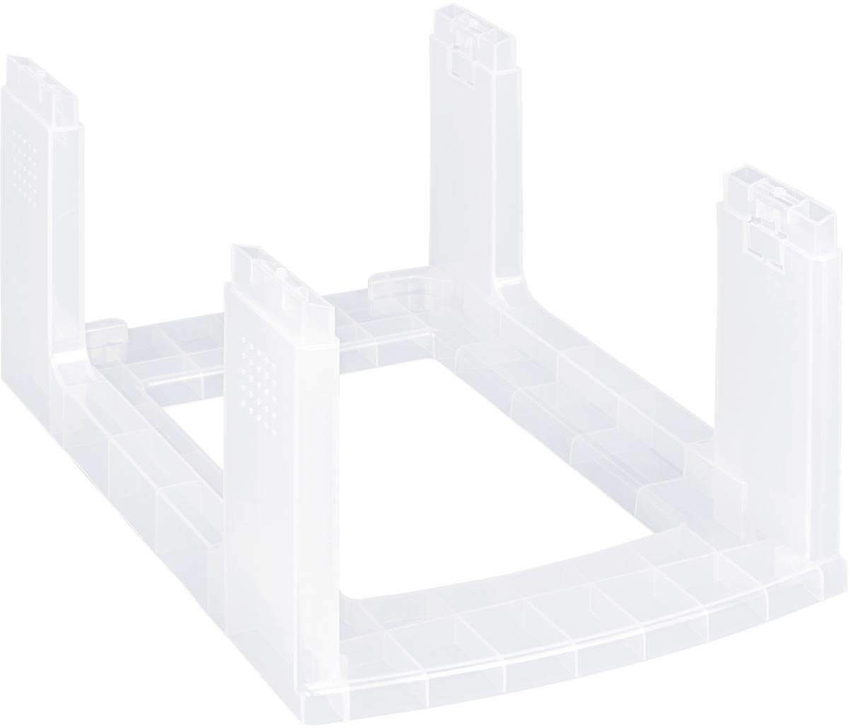 Really Useful Box sectie om toren te verhogen met doos of lade, transparant afbeelding