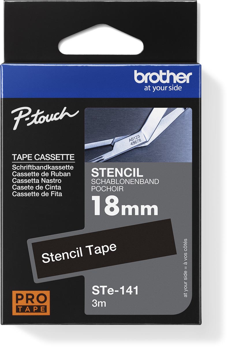 Brother STE-141 Stenciltape voor etsen voor P-Touch 18 mm afbeelding