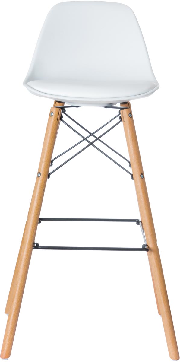 Paperflow set van 2 barstoelen Steel, wit