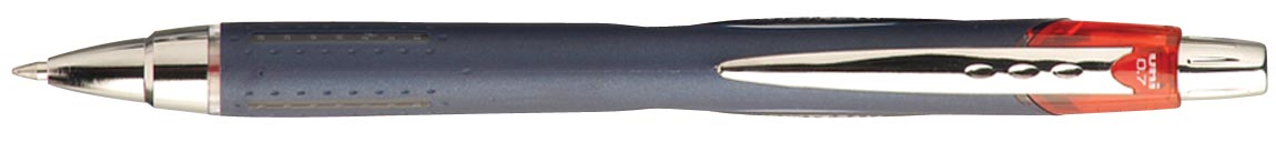 Uni-ball intrekbare roller Jetstream rood, schrijfbreedte 0,35 mm, schrijfpunt 0,7 mm