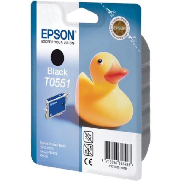 Epson inktcartridge T0551, 290 pagina's, OEM C13T05514010, zwart