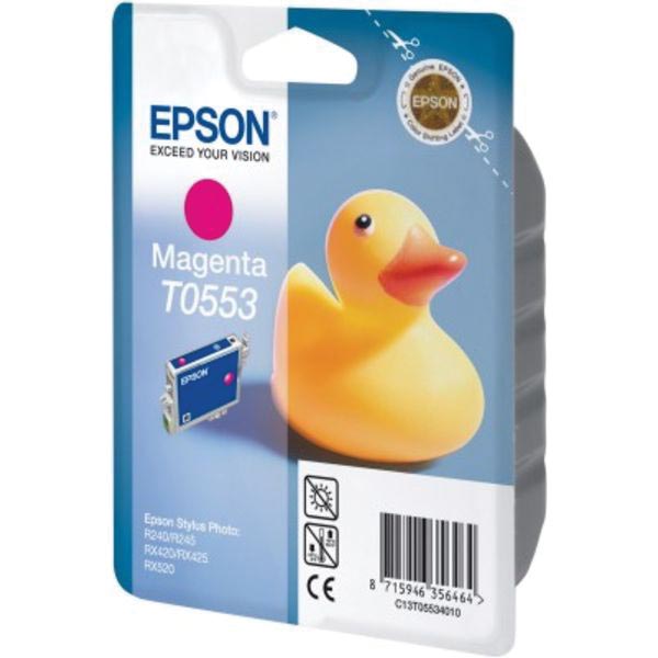 Epson inktcartridge T0553, 290 pagina's, OEM C13T05534010, magenta