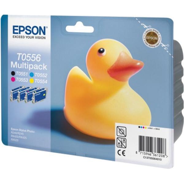 Epson inktcartridge T0556, 290 pagina's, OEM C13T05564010, 4 kleuren