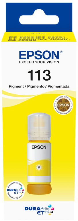 Epson inktfles 113, 6.000 pagina&apos;s, OEM C13T06B440, geel afbeelding