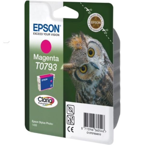 Epson inktcartridge T0793, 685 pagina's, OEM C13T07934010, magenta