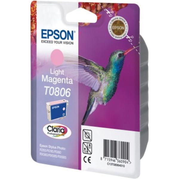 Epson inktcartridge T0806, 520 pagina's, OEM C13T08064011, licht magenta