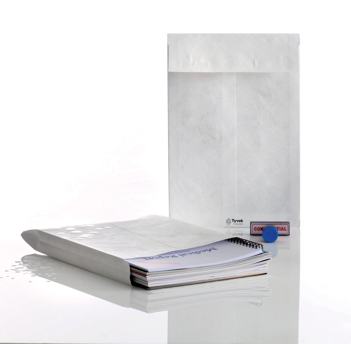 Balgenveloppen Tyvek ft 229 x 324 x 20 mm, doos van 100 stuks afbeelding