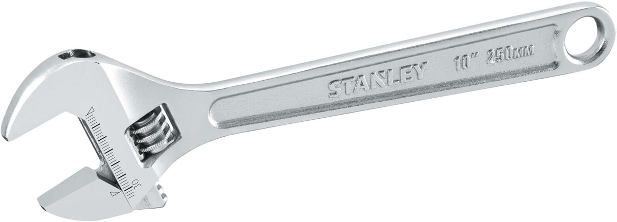 Stanley verstelbare moersleutel, metaal, 29 x 250 mm Stanley verstelbare moersleutel, metaal, 29 x 250 mm