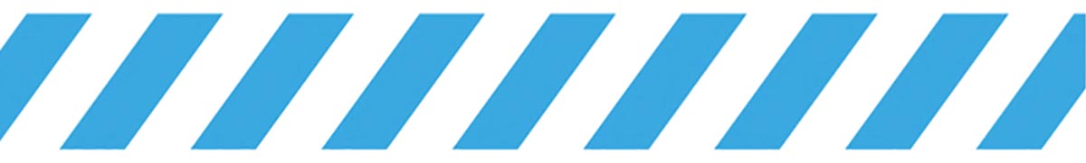 Tarifold vloersticker zonder tekst, ft 90 x 1000 mm, wit/blauw afbeelding