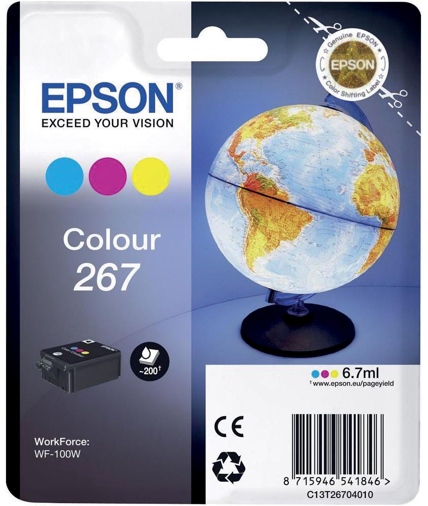 Epson inktcartridge 267, 200 pagina's, OEM C13T26704010, 3 kleuren