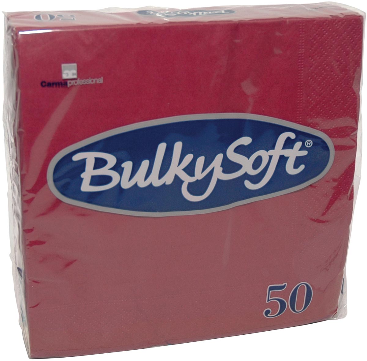 Bulkysoft servetten 2-laags, bordeaux, pak van 50 servetten Bulkysoft servetten 2-laags, bordeaux, pak van 50 servetten