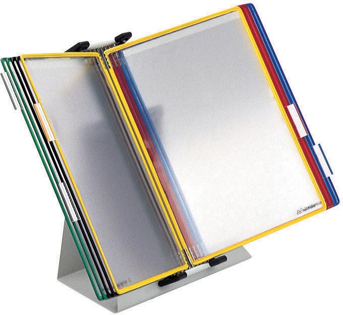 Tarifold bureauset, ft A4, 10 insteektassen in geassorteerde kleuren, 5 ruiterstroken van 50 mm, gri Tarifold bureauset, ft A4, 10 insteektassen in geassorteerde kleuren, 5 ruiterstroken van 50 mm, gri