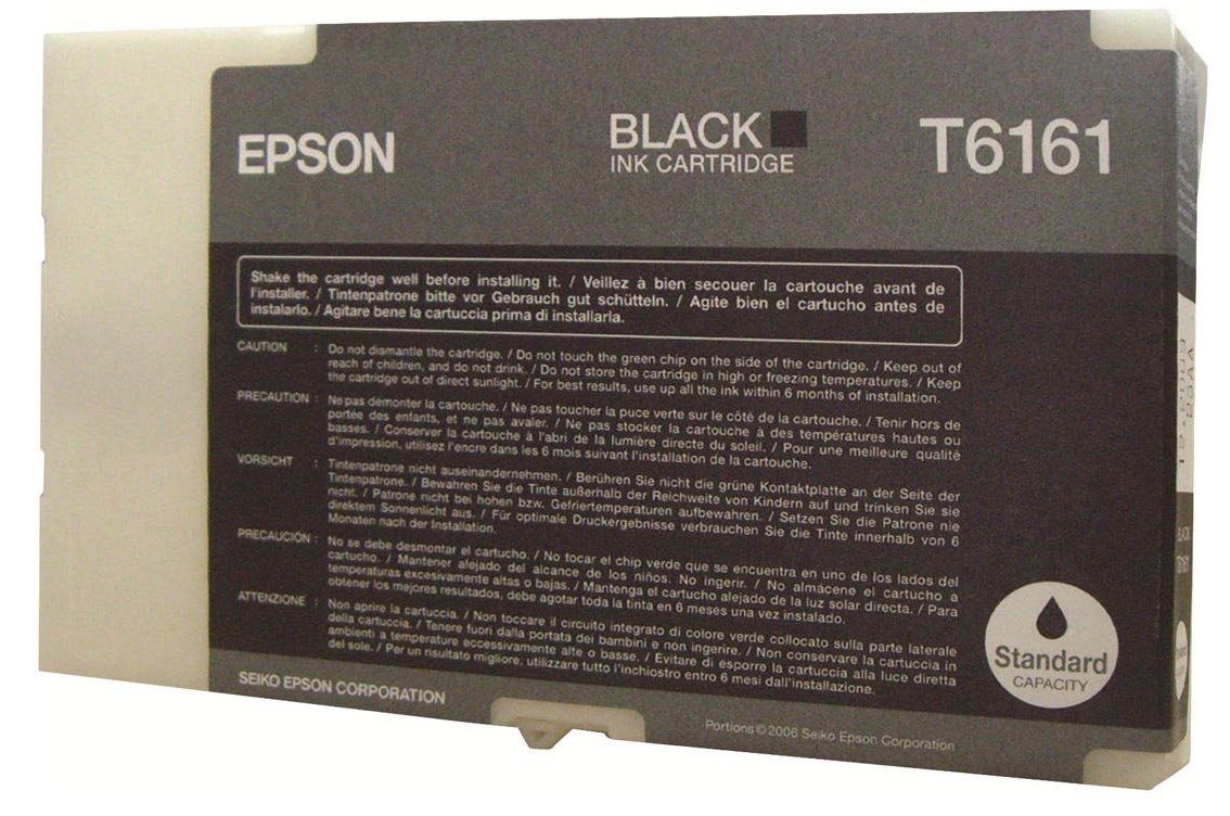 Epson inktcartridge T6161, 3.000 pagina's, OEM C13T616100, zwart