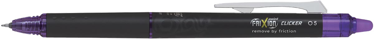 Pilot intrekbare roller FriXion Point Clicker 05, fijne punt, violet