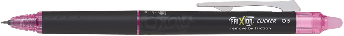Pilot intrekbare roller FriXion Point Clicker 05, fijne punt, roze