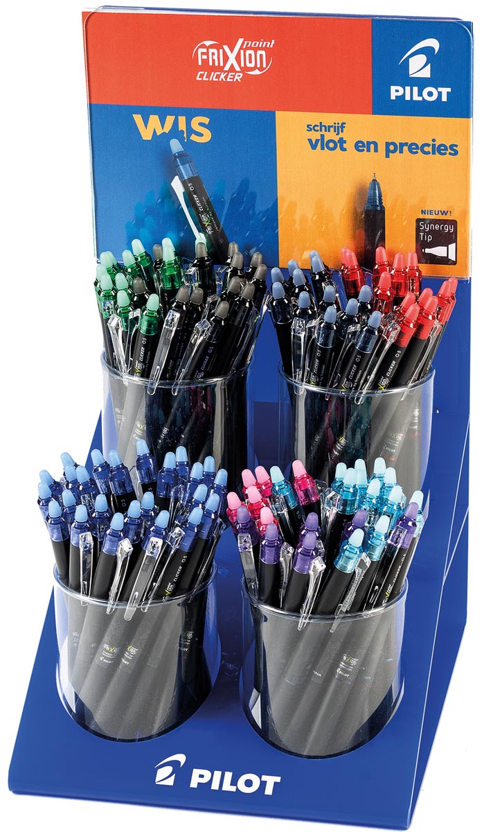 Pilot intrekbare roller FriXion Point Clicker 05, fijne punt, display met 96 stuks