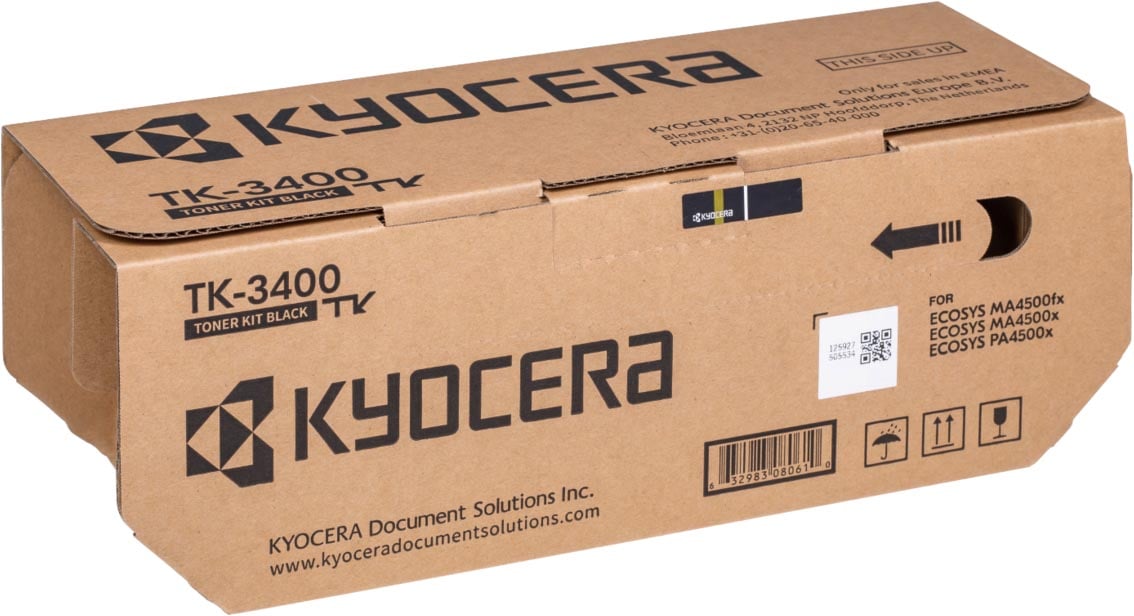 Kyocera Toner Kit TK3400, 12.500 pagina&apos;s, OEM 1T02MS0NL0, zwart afbeelding