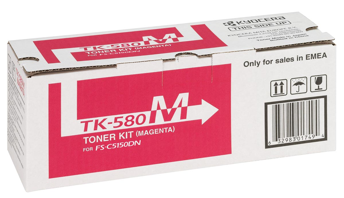Kyocera Toner magenta TK580M - 2800 pagina's - 1T02KTBNL0
