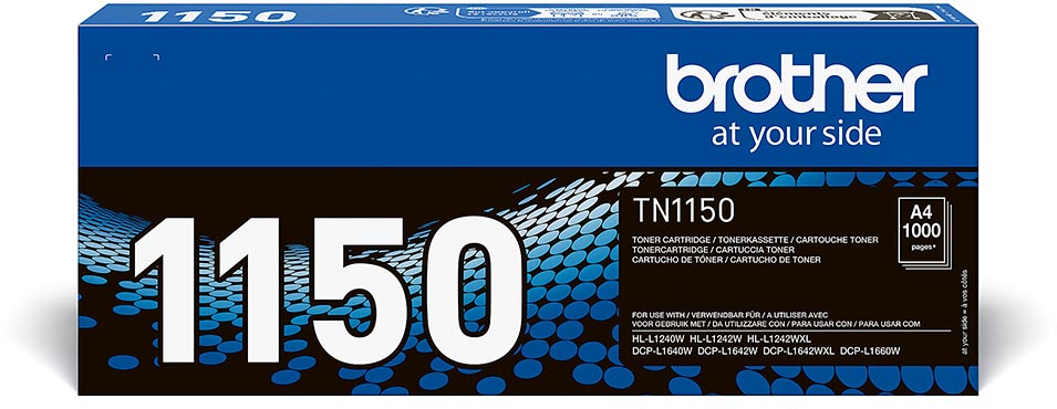 Brother toner, 1.000 pagina's, OEM TN-1150, zwart