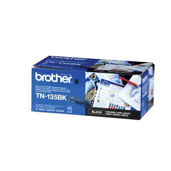 Brother toner, 5.000 pagina's, OEM TN-135BK, zwart