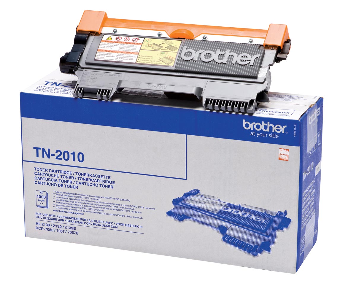 Brother toner, 1.000 pagina&apos;s, OEM TN-2010, zwart afbeelding